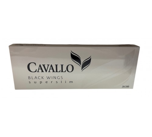 Сигареты CAVALLO Black Wings ( Кавалло Черный Суперслим )