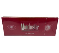Сигареты Manchester Superslim Red Berry Fusion ( Манчестер Суперслим Кнопка Клубника Мята )