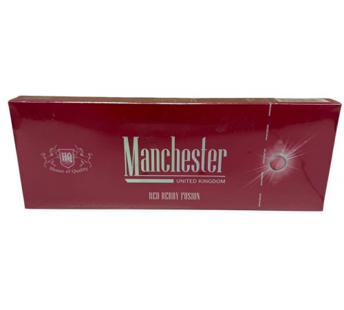 Сигареты Manchester Superslim Red Berry Fusion ( Манчестер Суперслим Кнопка Клубника Мята )